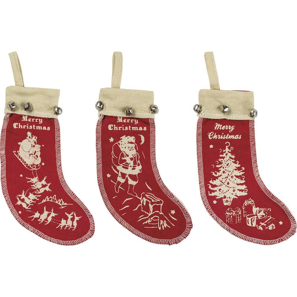 Christmas Stocking Vintage Felt Stockings Ornament Set/3 1024 16 $ Shop All Quirks! Stew's Incense