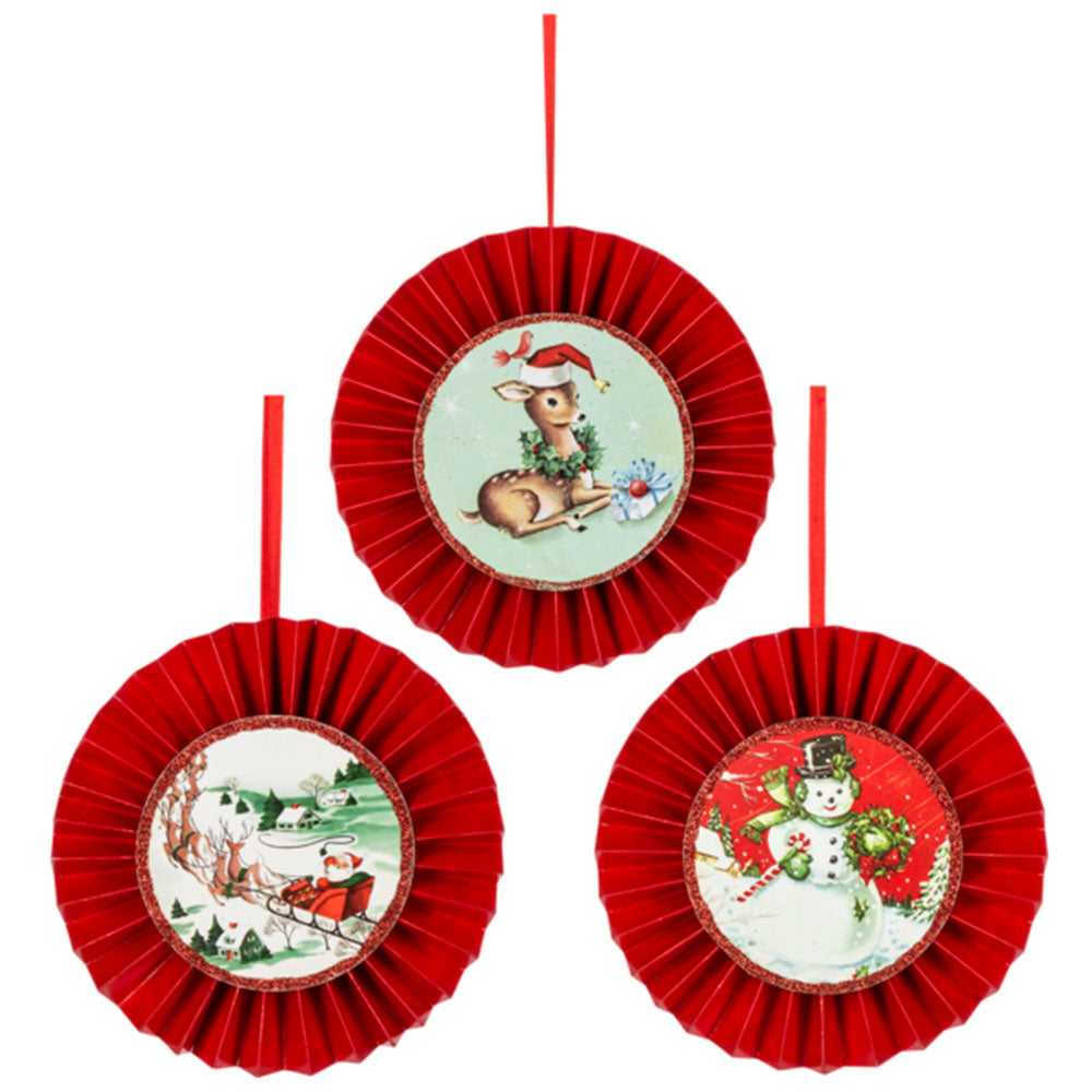 Seasonal Decor Vintage Holiday Disk Ornaments Set of 3 MX183462 29 $ Shop All Quirks! Stew's Incense