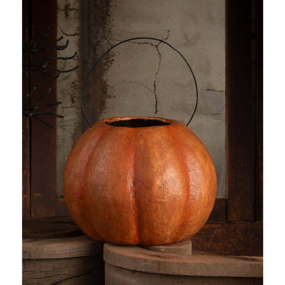 Figurines Vintage Pumpkin Bucket Large by Bethany Lowe Designs TJ2410 69 $ Shop All Quirks! Stew's Incense