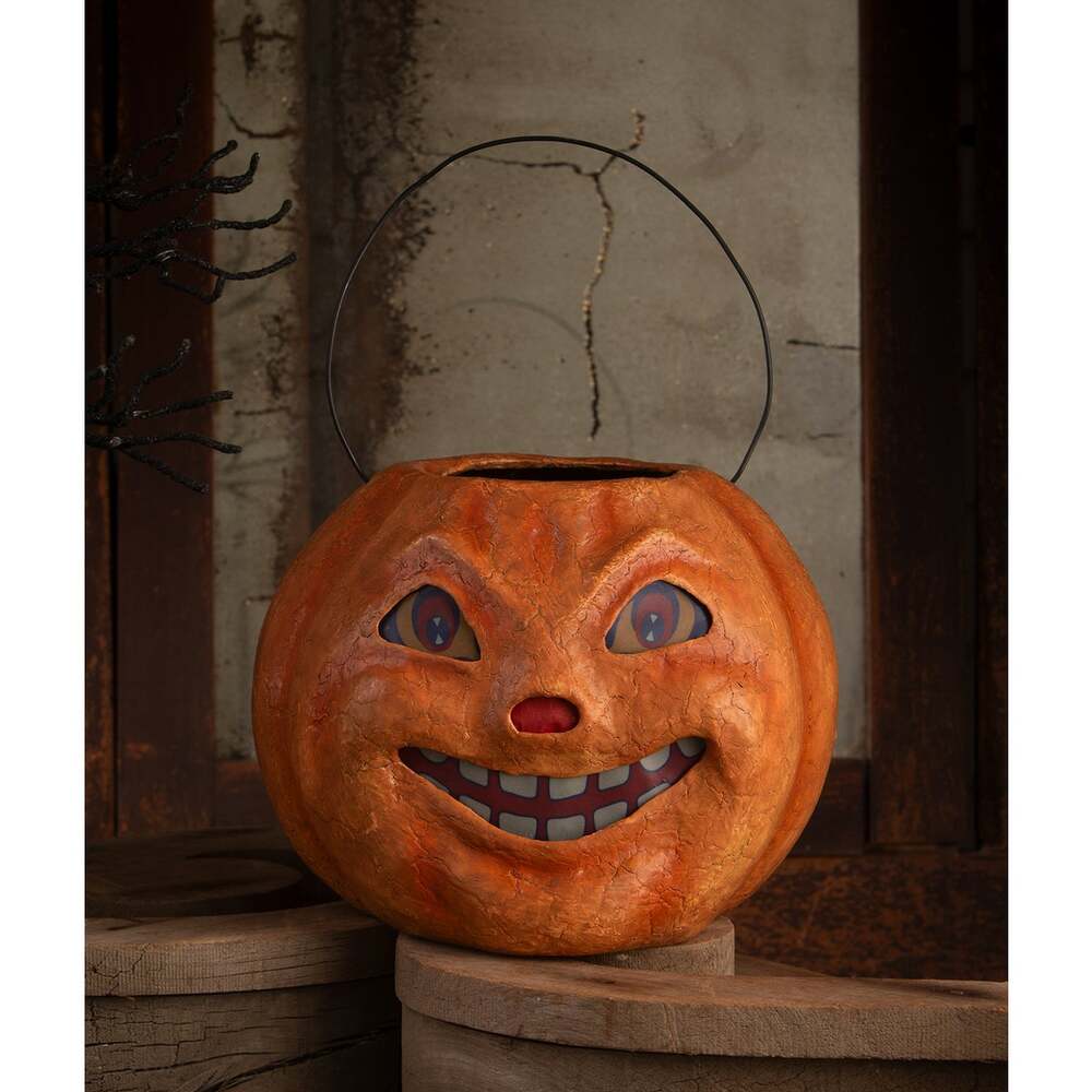 Figurines Vintage Pumpkin Bucket Large by Bethany Lowe Designs TJ2410 69 $ Shop All Quirks! Stew's Incense