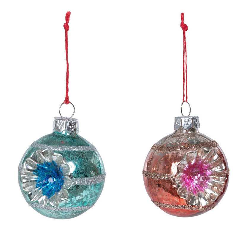 Holiday Ornaments Vintage Reflector Ball Ornaments Pink & Blue Set of 2 XAO30323 19 $ Shop All Quirks! Stew's Incense