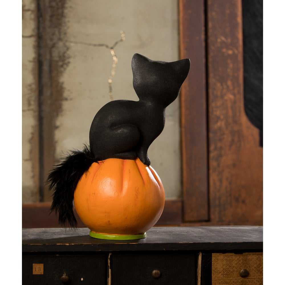 Figurines Vintage Seated Cat on Pumpkin by Bethany Lowe Designs TL3361 59 $ Shop All Quirks! Stew's Incense
