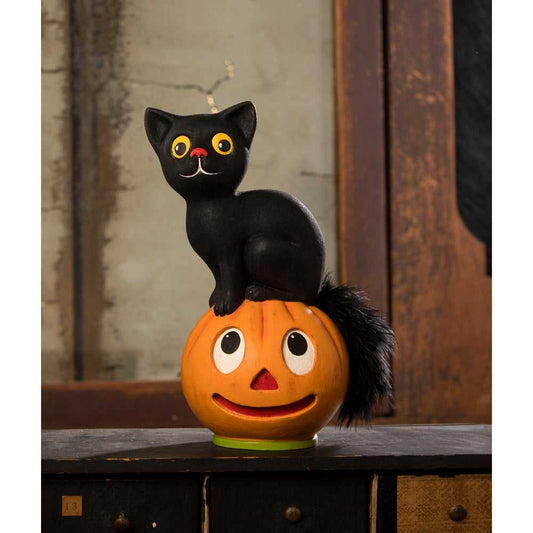 Figurines Vintage Seated Cat on Pumpkin by Bethany Lowe Designs TL3361 59 $ Shop All Quirks! Stew's Incense