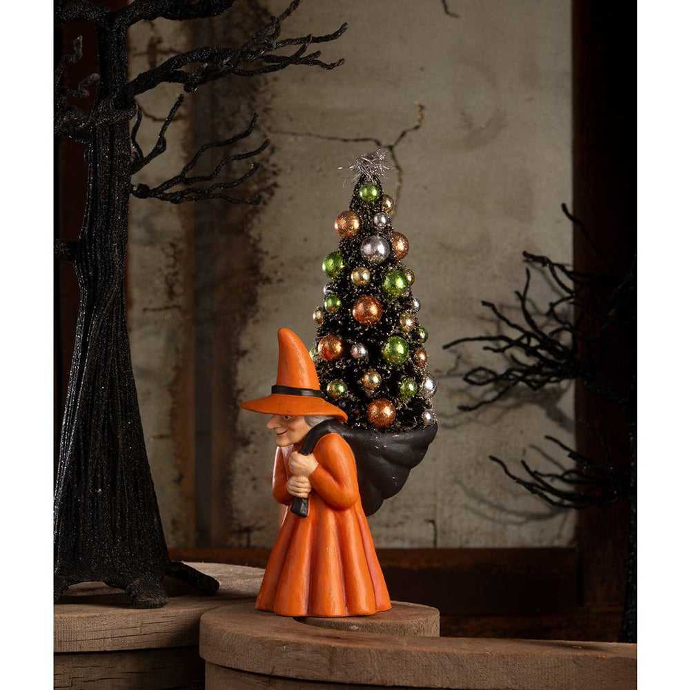 Figurines Witch Carrying Tree by Bethany Lowe Designs TL4363 69 $ Shop All Quirks! Stew's Incense