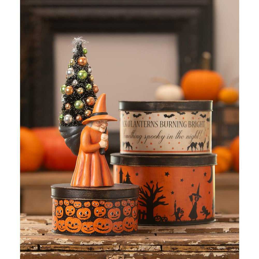 Figurines Witch Carrying Tree by Bethany Lowe Designs TL4363 69 $ Shop All Quirks! Stew's Incense