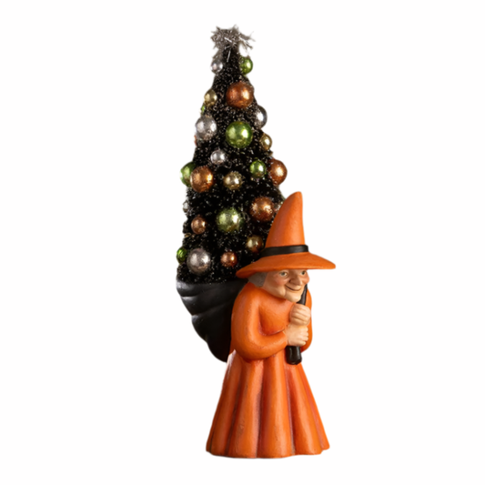 Figurines Witch Carrying Tree by Bethany Lowe Designs TL4363 69 $ Shop All Quirks! Stew's Incense
