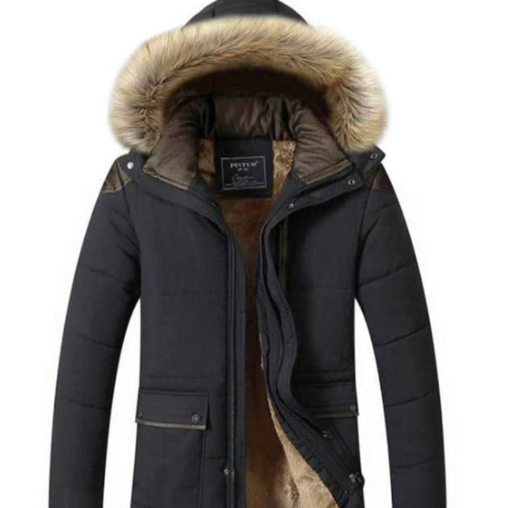 men coats Men Hooded Winter Coat ONMDC001A-BLK-S 146 $ Coats Onetify Stew's Incense