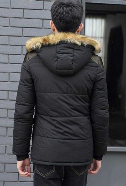men coats Men Hooded Winter Coat ONMDC001A-BLK-S 146 $ Coats Onetify Stew's Incense