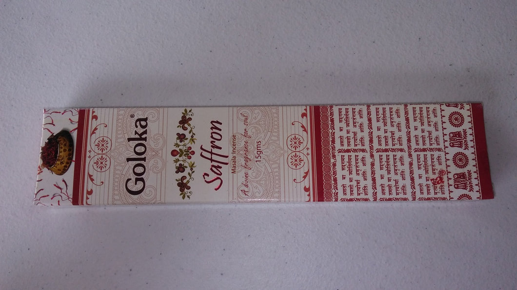 Goloka Saffron Incense Stick---15 Gram