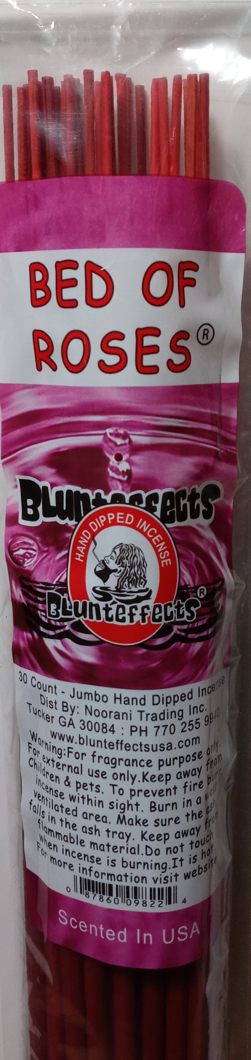 Blunteffects Bed Of Roses 19 Inch Jumbo Incense Sticks -- 30 Sticks