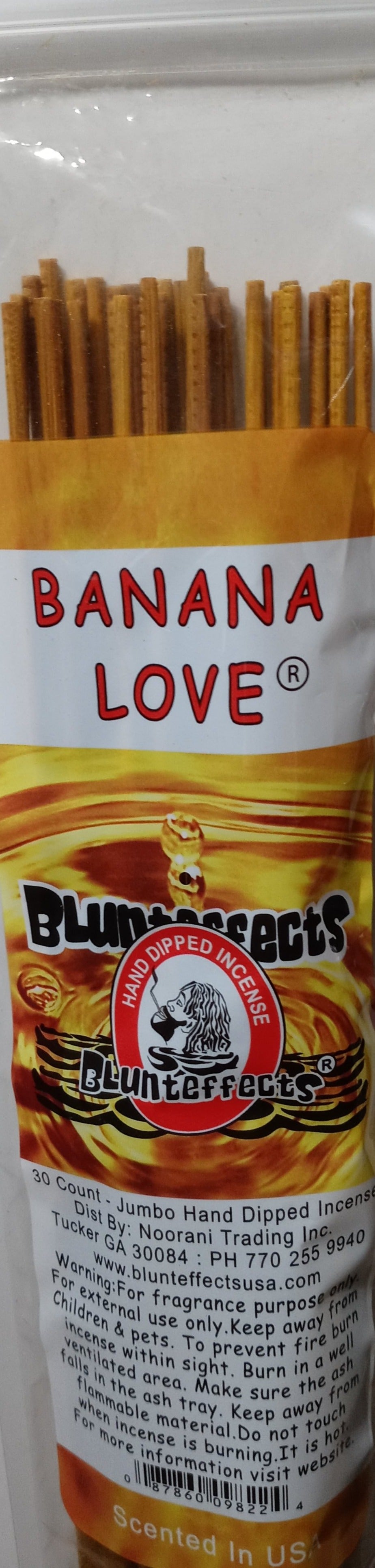 Blunteffects Banana Love 19 Inch Jumbo Incense Sticks -- 30 Sticks