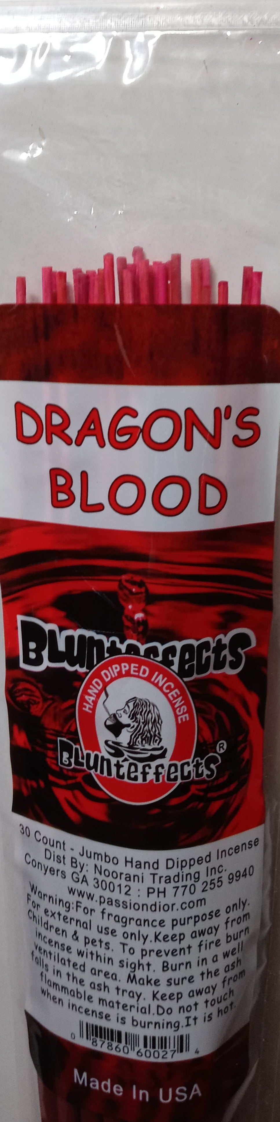 Blunteffects Dragon's Blood 19 Inch Jumbo Incense Sticks -- 30 Sticks