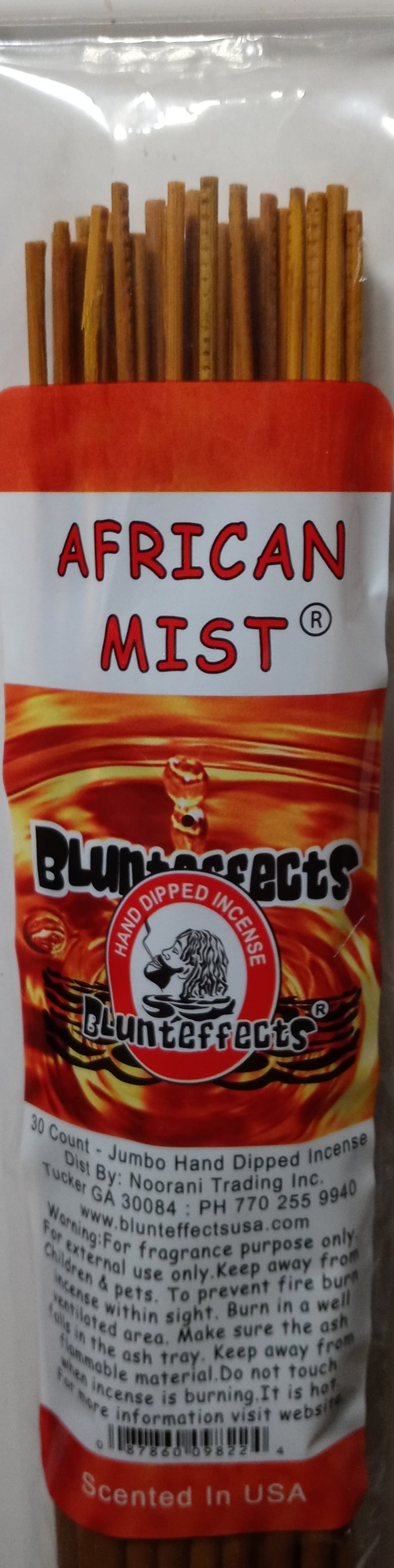 Blunteffects African Mist 19 Inch Jumbo Incense Sticks -- 30 Sticks