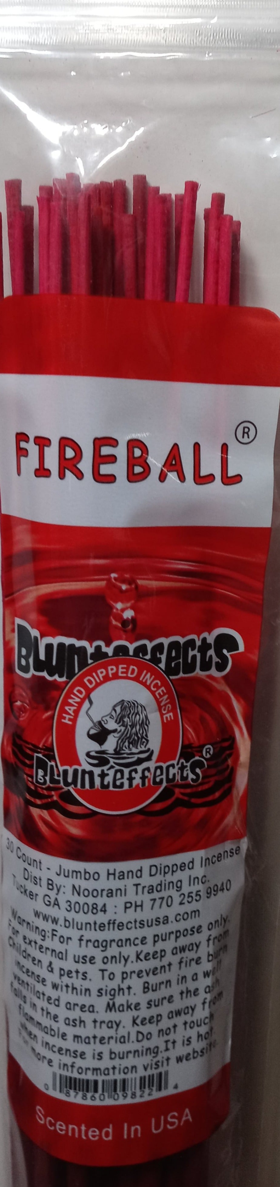 Blunteffects Fireball 19 Inch Jumbo Incense Sticks -- 30 Sticks