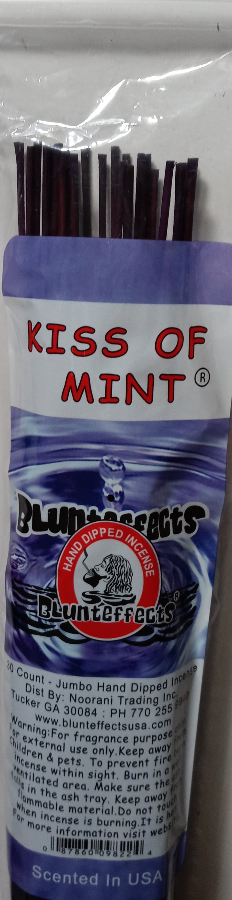Blunteffects Kiss Of Mint 19 Inch Jumbo Incense Sticks -- 30 Sticks