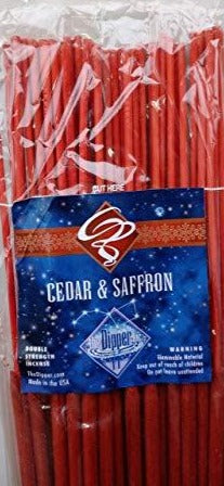 The Dipper Cedar and Saffron 19 Inch Jumbo Incense Sticks - 50 Sticks