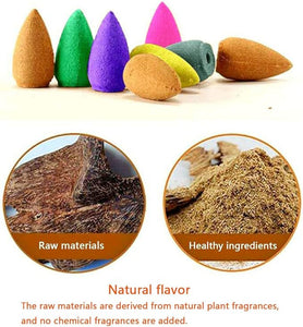 600 pcs Backflow Incense Cones for Waterfall Natural Scents for Incense Waterfall Burner
