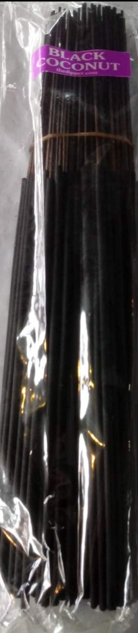 The Dipper Black Coconut 11 Inch Incense Sticks - 100 Sticks