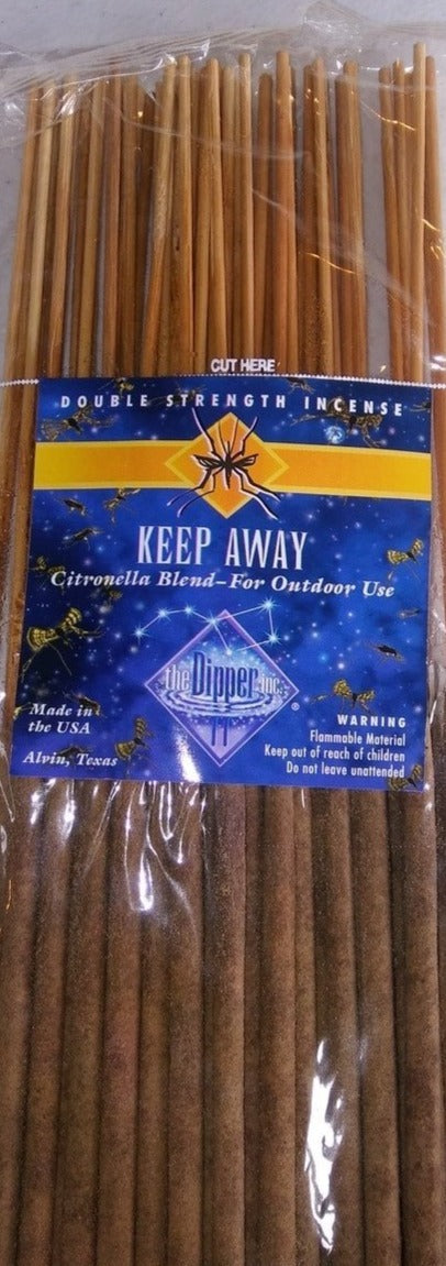 The Dipper Keep Away -Citronella- 19 Inch Jumbo Incense Sticks - 50 Sticks