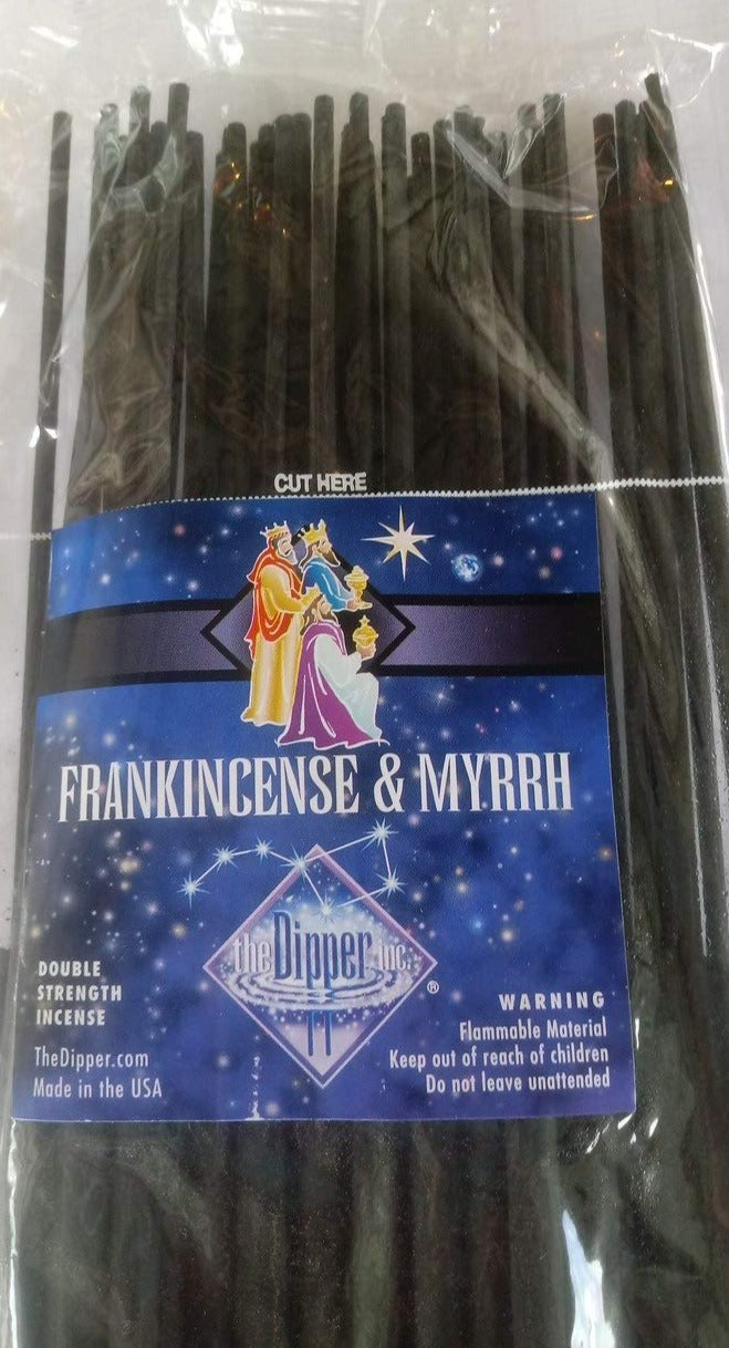 The Dipper Frankincense and Myrrh 19 Inch Jumbo Incense Sticks - 50 Sticks