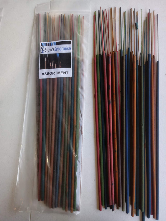 Stews Enterprise Assorted 19 Inch Jumbo Incense Sticks - 25 Sticks