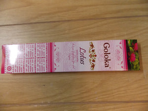 Goloka Incense Sticks Lotus 2 Packs of 15 Grams
