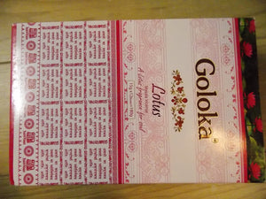 Goloka Incense Sticks Lotus 2 Packs of 15 Grams
