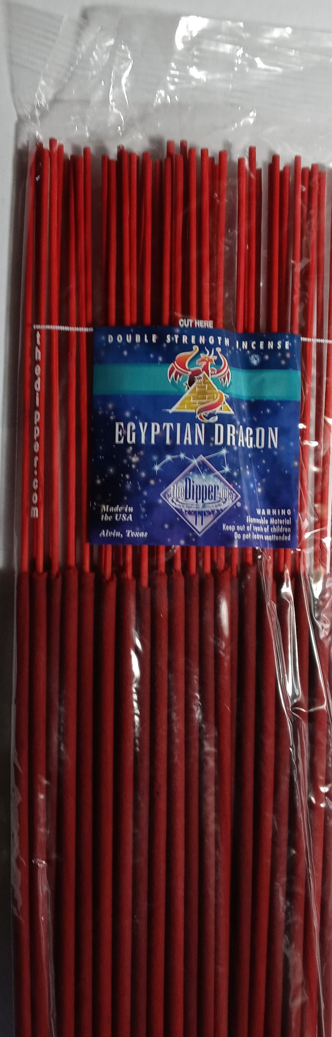 The Dipper Egyptian Dragon 19 Inch Jumbo Incense Sticks - 50 Sticks