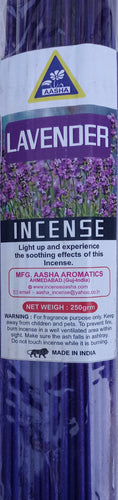 Aasha Lavender Jumbo Incense Sticks-16 Inch-40 Sticks