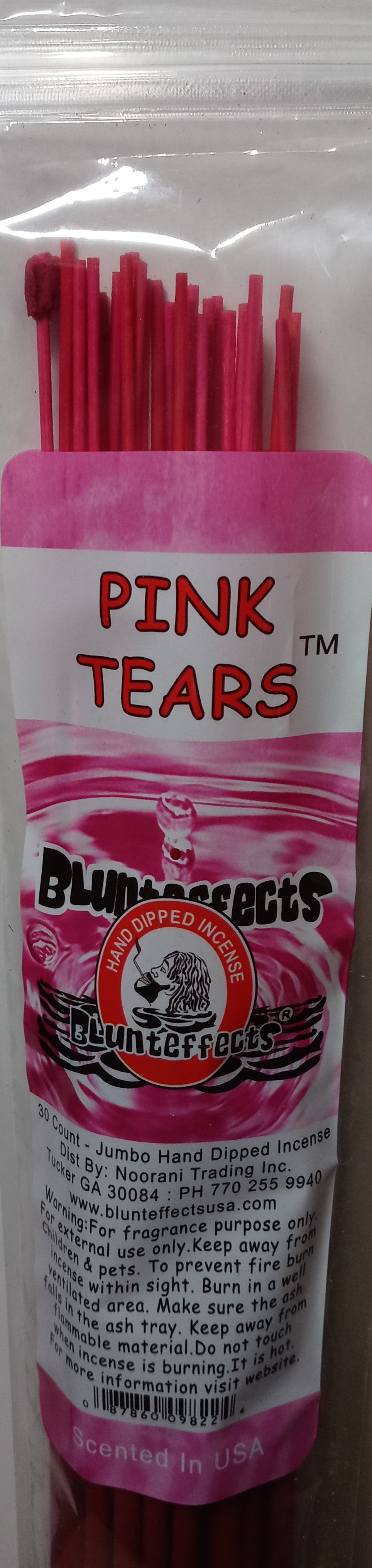 Blunteffects Pink Tears 19 Inch Jumbo Incense Sticks - 30 Sticks