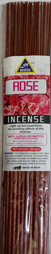 Aasha Rose Jumbo Incense Sticks-16 Inch-40 Sticks