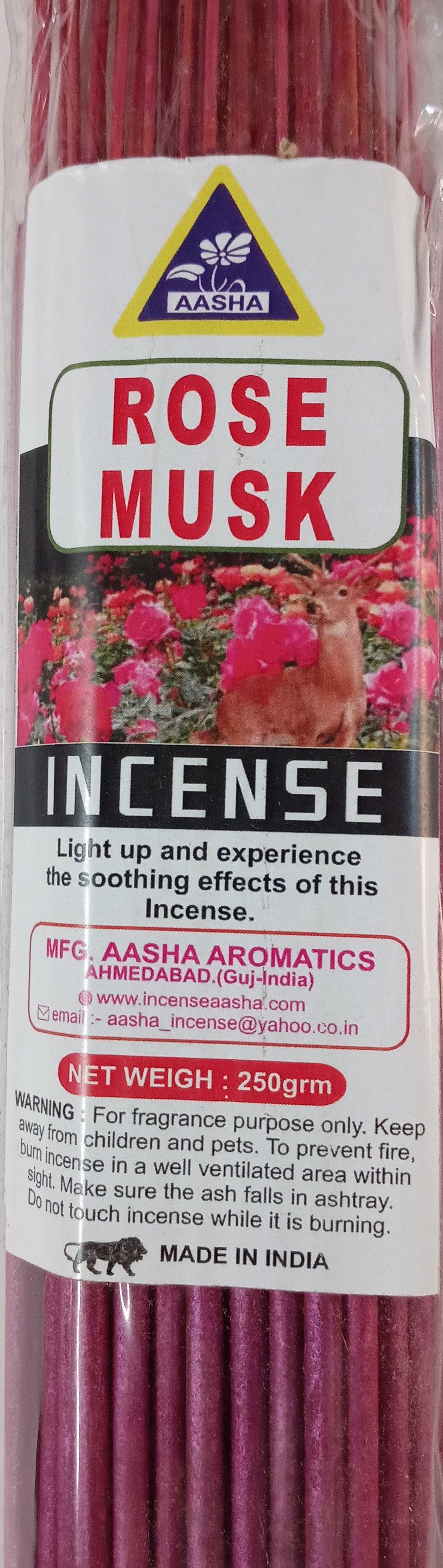 Aasha Rose Musk-16 Inch-40 Sticks