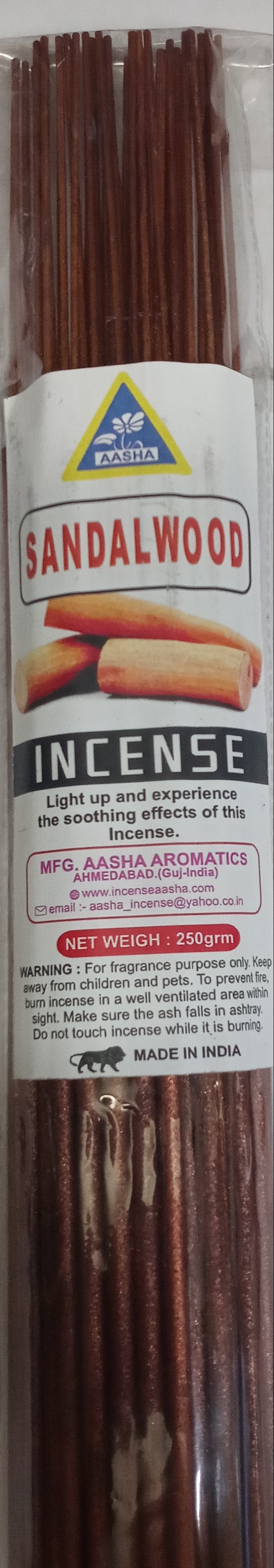 Aasha Sandalwood Jumbo Incense Sticks-16 Inch-40 Sticks