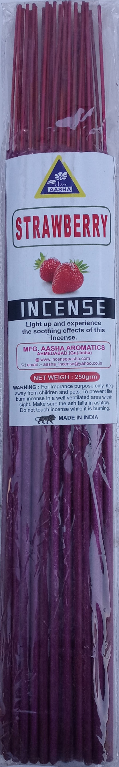 Aasha Strawberry Jumbo Incense Sticks-16 Inch-40 Sticks