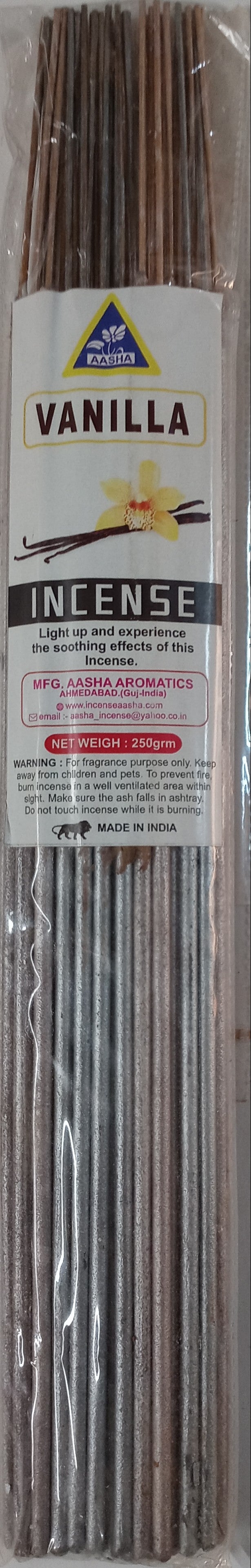 Aasha Vanilla Jumbo Incense Sticks-16 Inch-40 Sticks